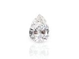 a pear shaped diamond on a white background