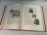 an open book with pictures of houses and buildings on it