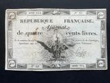 an old french bank note with a picture of an eagle on it