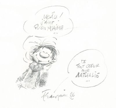 dessin d'un enfant représentant une personne avec une bulle de pensée au-dessus de la tête
