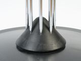 a fork and a knife on a plate with a white background