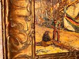 a picture of a painting on the wall of a room