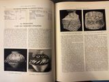 an open book with pictures of pottery on it