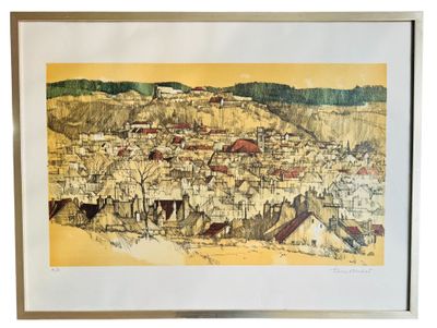 Pierre BICHET (1922-2008) Vue de Besançon. - Photo 1