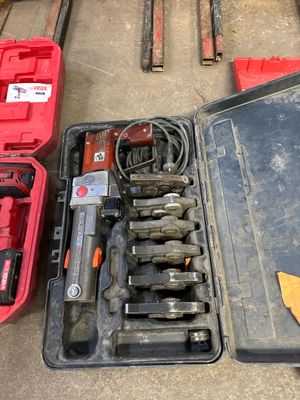 many tools in the case on the floor