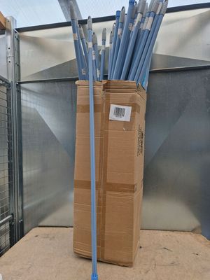 Lot de 70 manches à balai Elephant, tube aluminium strié ble…