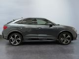 a grey audi suv parked in a showroom