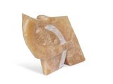 marble elephant figurine in a white background with a white background