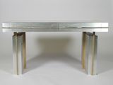 an image of a modern console table with two drawers