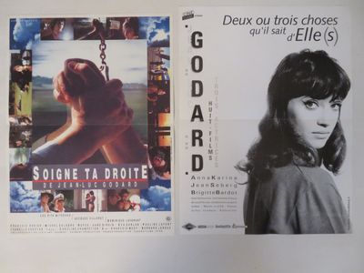 "JEAN-LUC GODARD": 5 Affichettes 0,40x0,60 - "King Lear": (1…