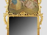 a picture of a mirror with a painting on it