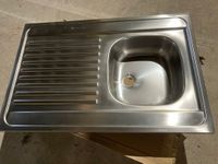 lot de 3 eviers inox 1 bac à poser 80cm