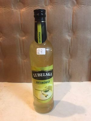 a bottle of alcohol that is sitting on a table