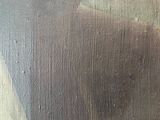 an oil painting of a cat sitting on top of a window sill
