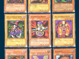 many cards of different types and designs on this card