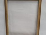 a gold frame with a white background and a white background