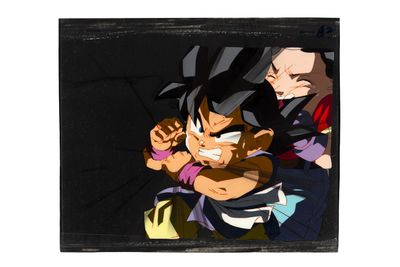 DRAGON BALL GT: Son Goku Celluloïd avec son Douga et décor /…