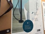 a cardboard box with a picture of a shower on it