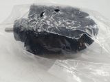 a piece of cake in a plastic bag on a table