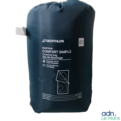 a black bag with a white label on it