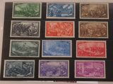 un ensemble de timbres présentant différentes couleurs et différents motifs