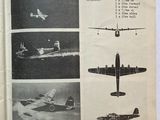 an open book with pictures of airplanes flying in different directions