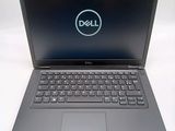 the dell laptop is open and ready to be used