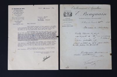 un vieux document sur lequel figure une lettre manuscrite, posé sur une table
