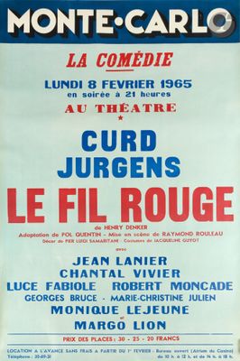 a poster advertising a concert for the french opera ' s production of le fil rougee