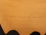 an image of a close up of a brown leather shoe with the words ' out of this world shoes ' written on it