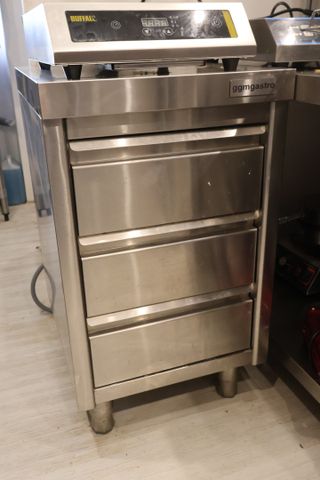 Module inox GGMGASTRO trois tiroirs sec