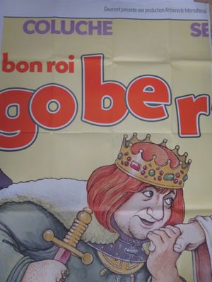 une affiche représentant un personnage de dessin animé coiffé d'une couronne
