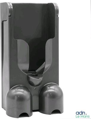 un support de téléphone portable noir fixé au mur