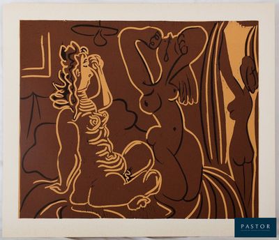 une image d'un tableau représentant une femme assise sur un lit