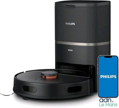 the philips robot vacuum is connected to a smart phone