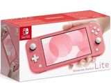 nintendo wii lite in a pink box with a hand holding the controller