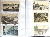 a book with pictures of people and buildings in it