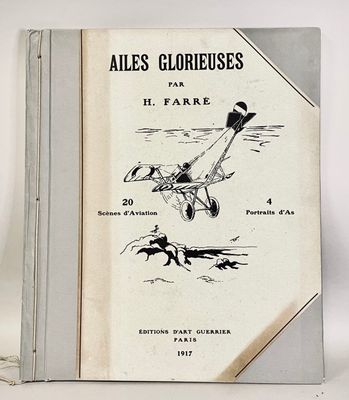 un vieux livre avec l'image d'un oiseau volant dans les airs