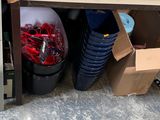 a table with a bunch of items on top of it