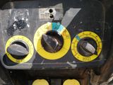 a close up of a control panel on a vehicle