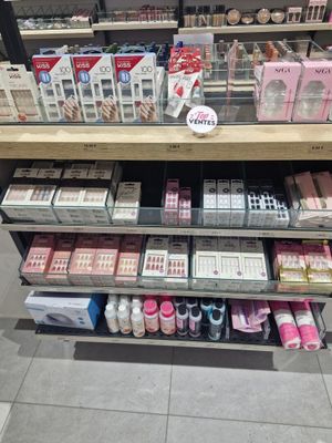 a lot of products on the shelves in the store