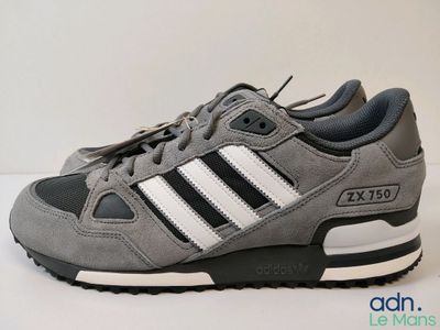 Chaussures adidas ZX 750 gris / blanc / noir pour homme
