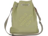 the bag is green and has a small logo on it