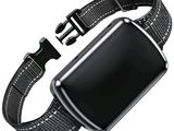 une photo d'une Apple Watch noire avec un bracelet noir