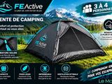 tente de camping pour 3 à 4 personnes - 2 personnes