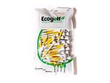 a bag of golf tees sitting on a white surface