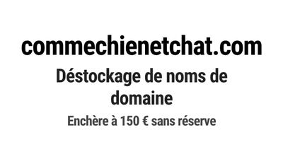 Nom de domaine commechienetchat.