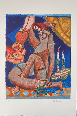 une image d'un tableau représentant un homme et une femme