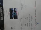 a menu with a picture of a car on it
