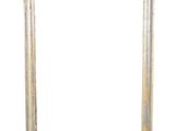 an old picture frame with a white background and a white background